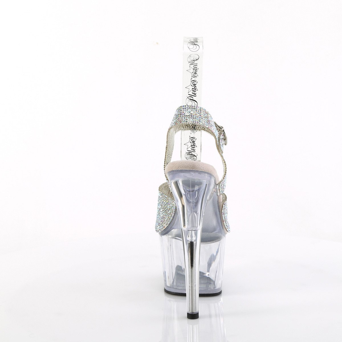 Pleaser Adore-708N-RS SRS-TPU/C - Silver High-Platform Sandals