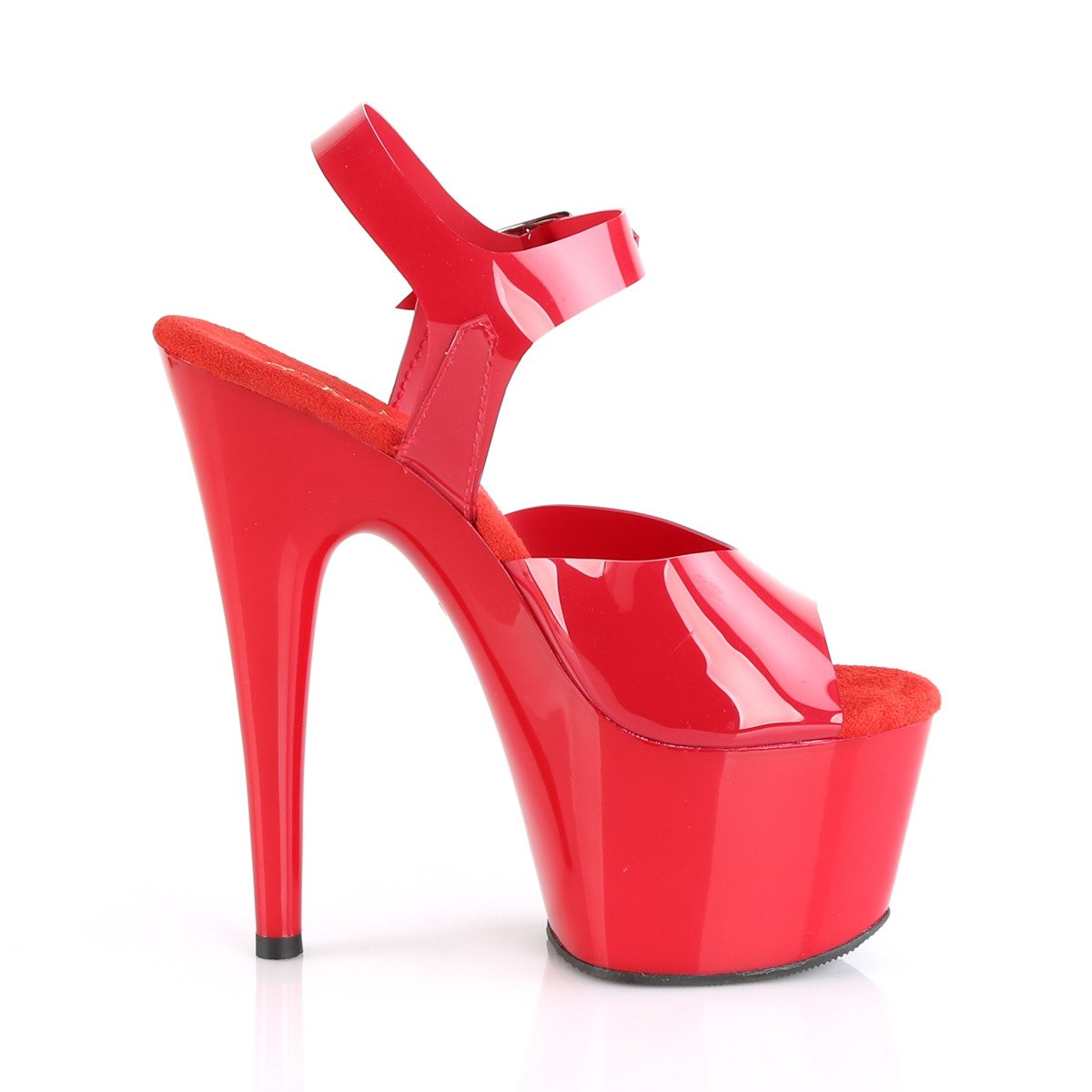 Pleaser Adore-708N RTPU/M - Red High-Platform Sandals