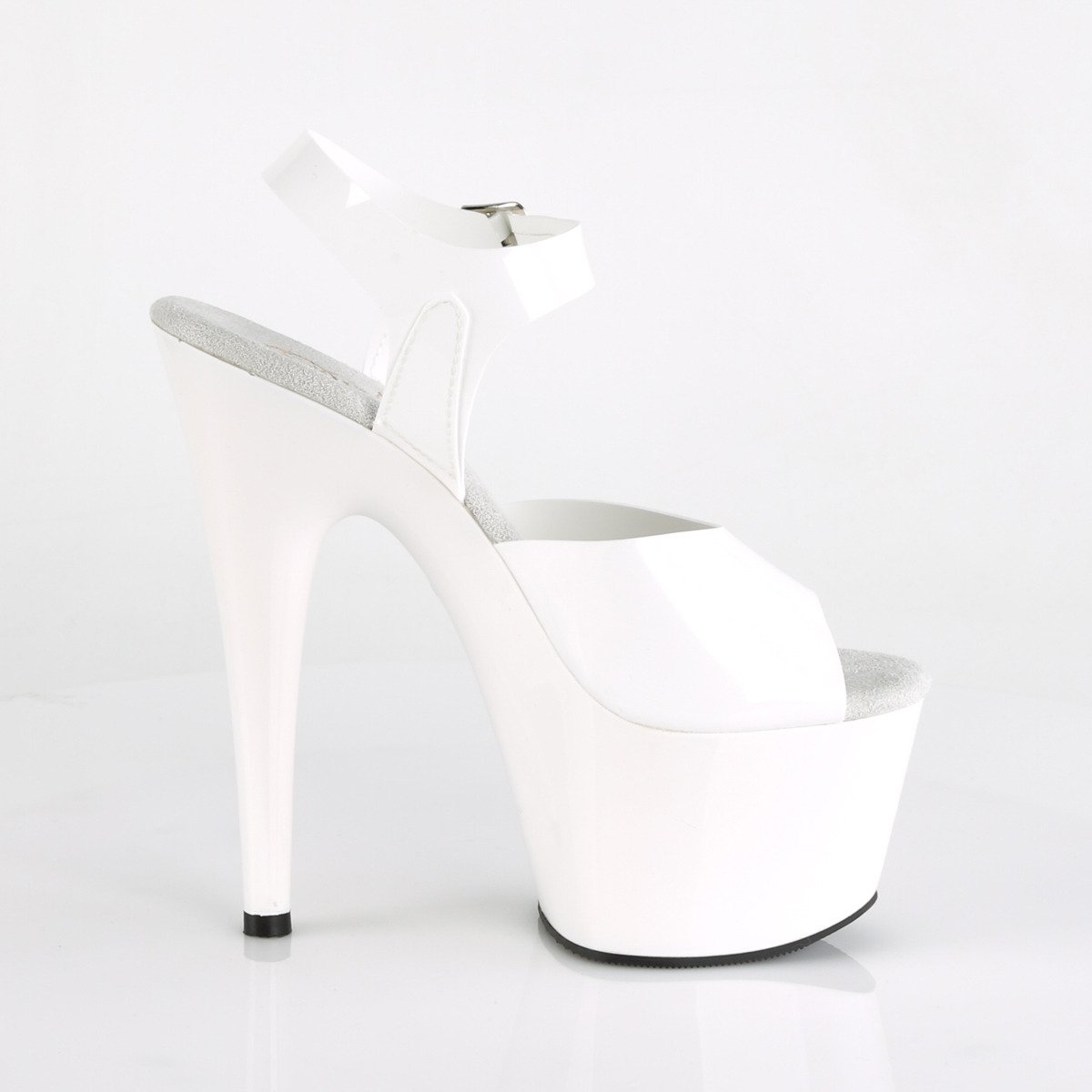 Pleaser Adore-708N WTPU/M - White High-Platform Sandals