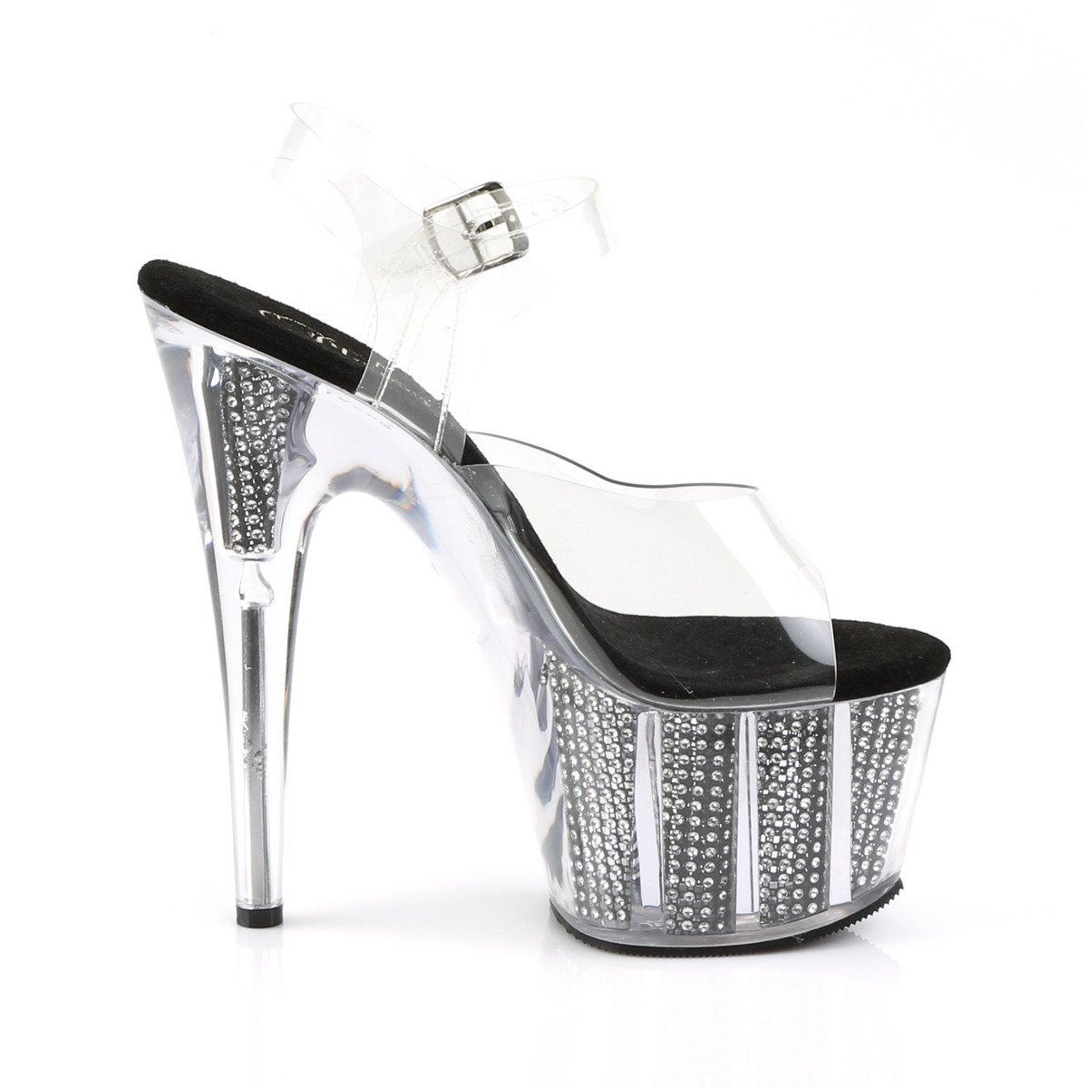 Pleaser Adore-708SRS C/B - Clear High-Platform Sandals