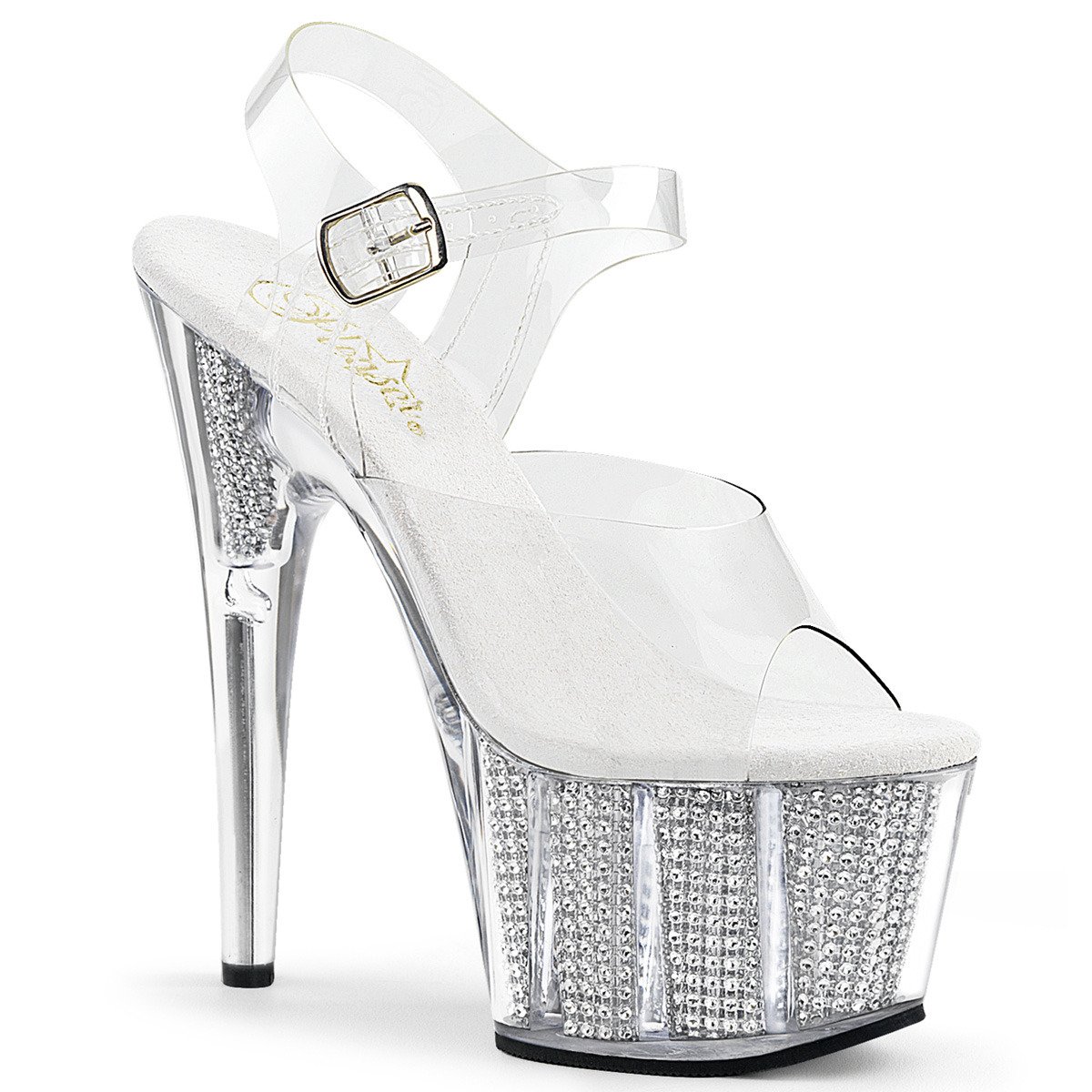 Pleaser Adore-708SRS C/S - Clear High-Platform Sandals