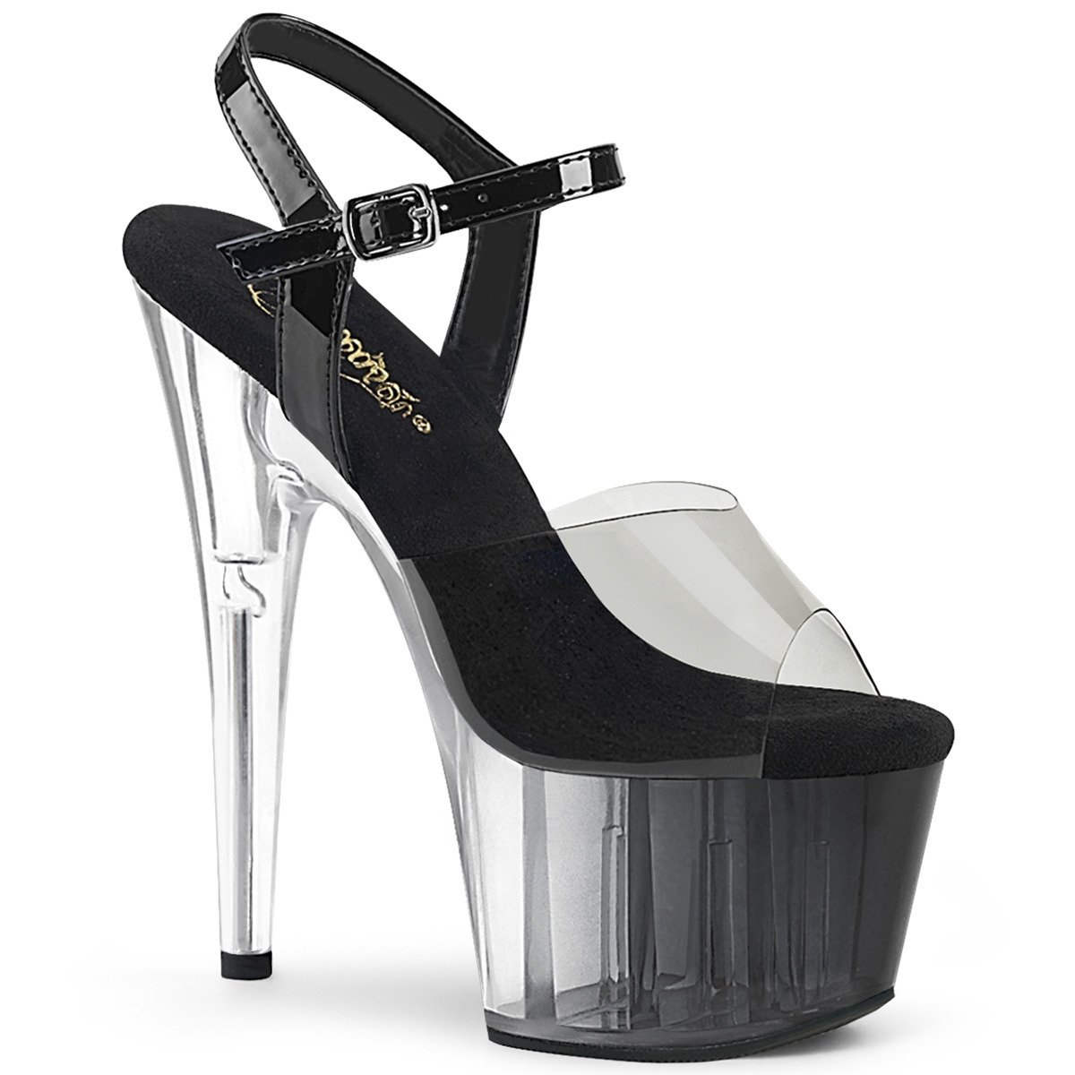 Pleaser Adore-708T-1 SK-BPT/B-C - Black High-Platform Sandals