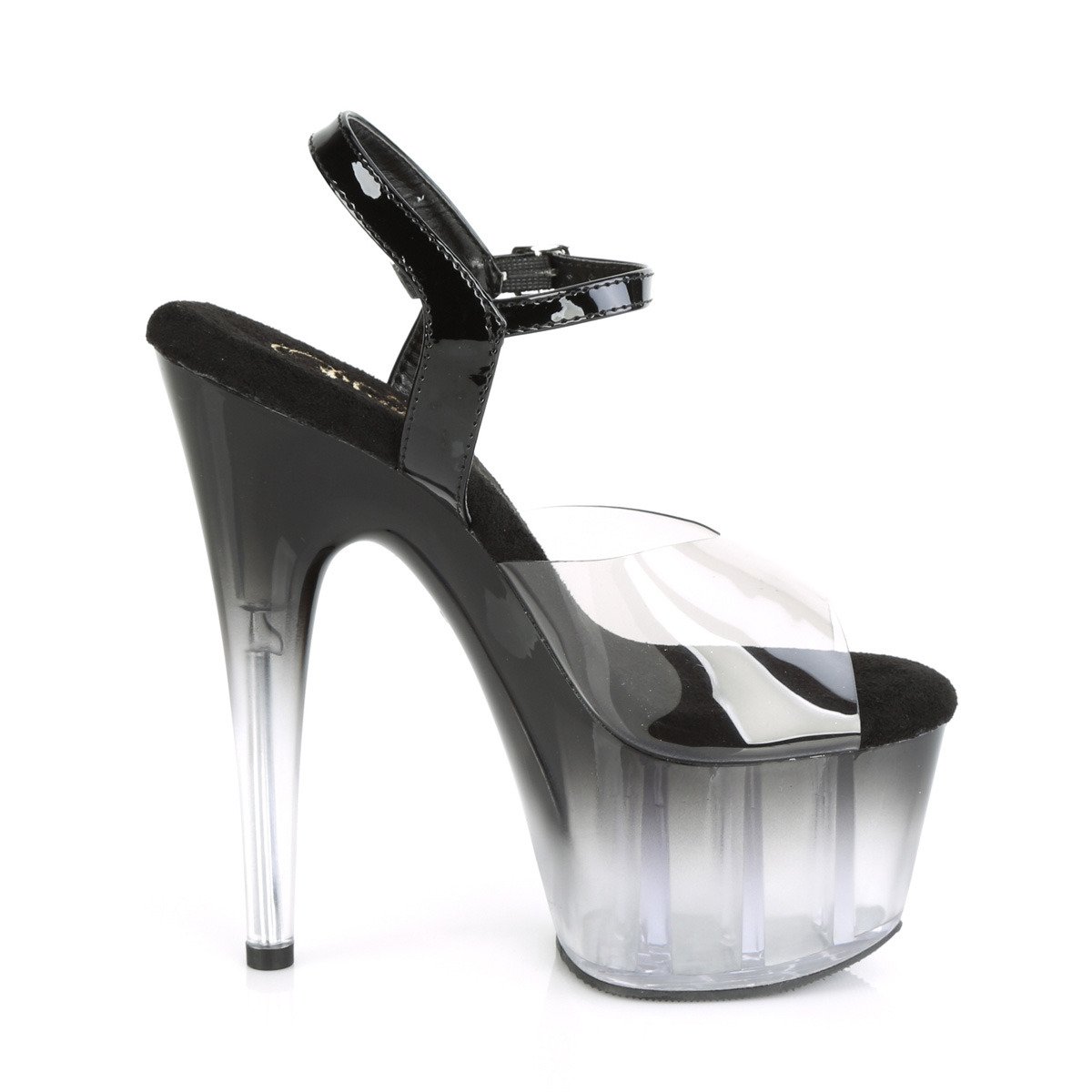Pleaser Adore-708T-2 SK-BPT/B-C - Black High-Platform Sandals