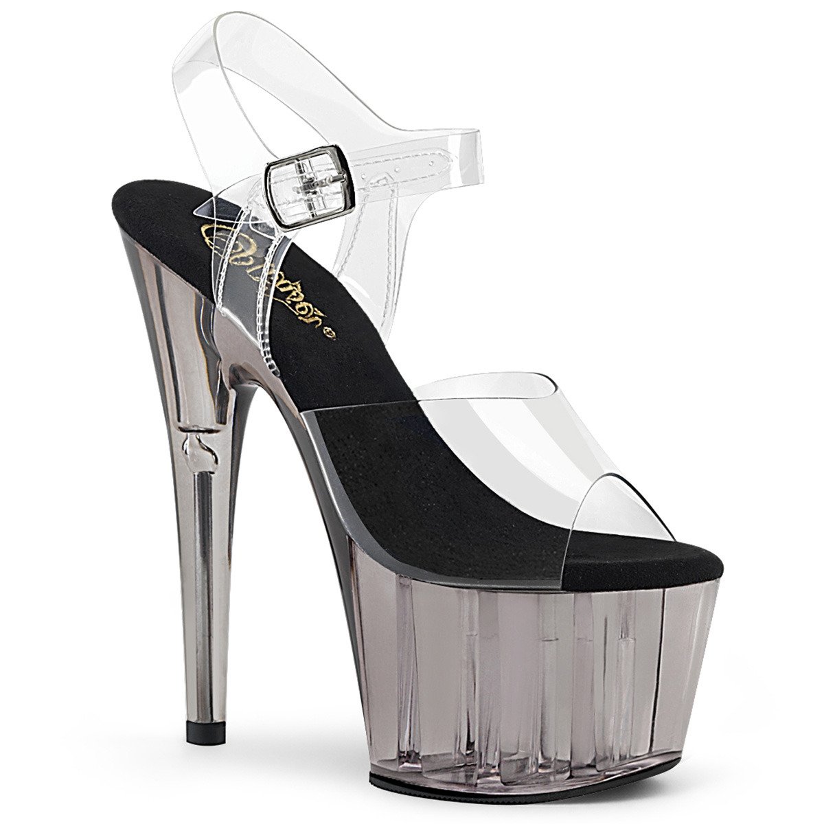 Pleaser Adore-708T C/SMK - Clear High-Platform Sandals