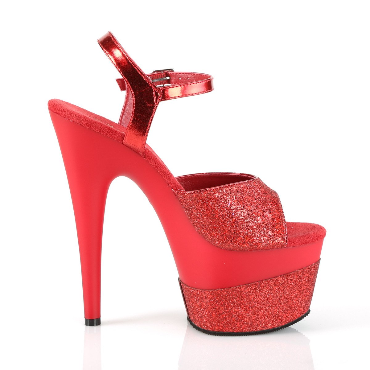 Pleaser Adore-709-2G RG/M - Red High-Platform Sandals