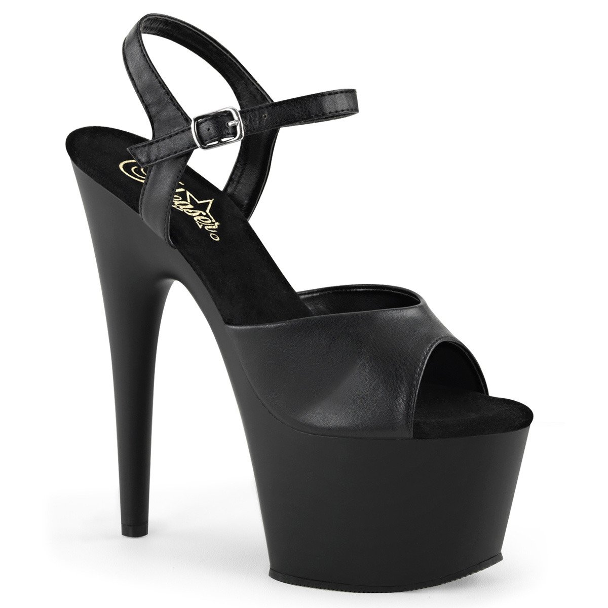 Pleaser Adore-709 BPU/M - Black High-Platform Sandals