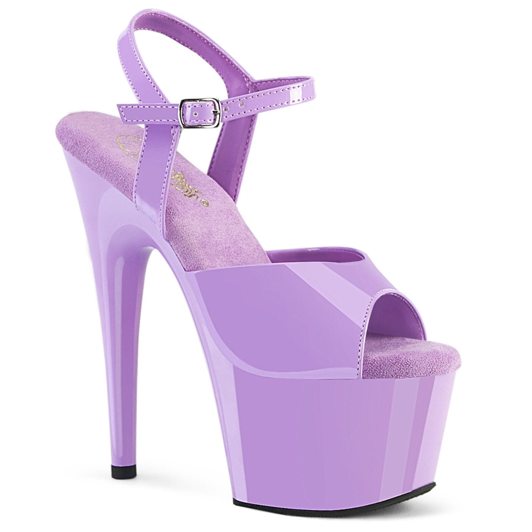 Pleaser Adore-709 LV/M - Shiny Violet High-Platform Sandals