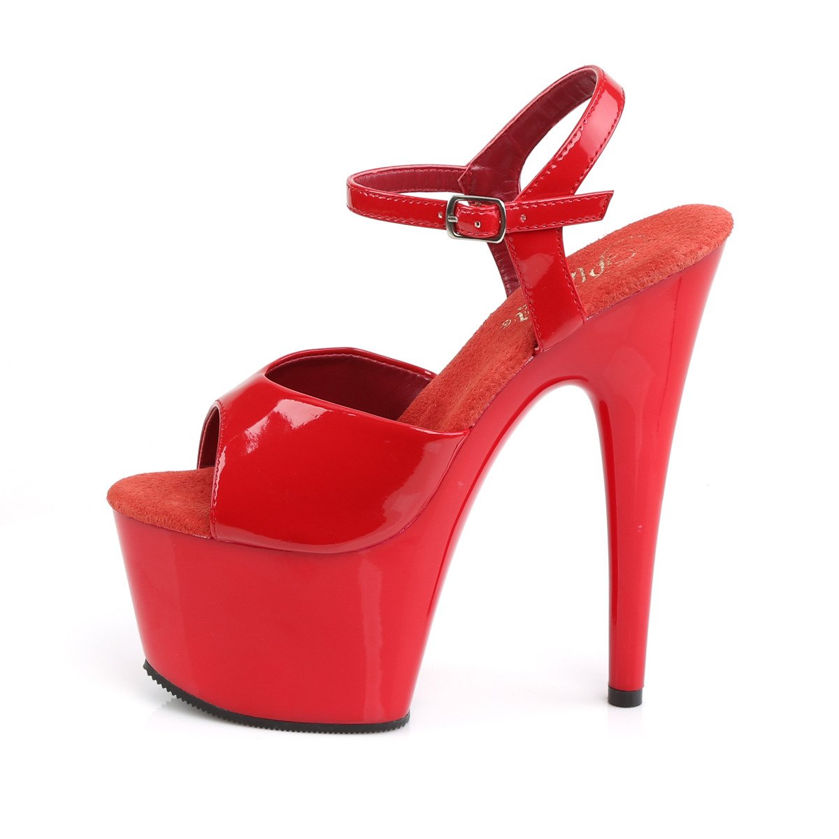 Pleaser Adore-709 R/M - Shiny Red High-Platform Sandals