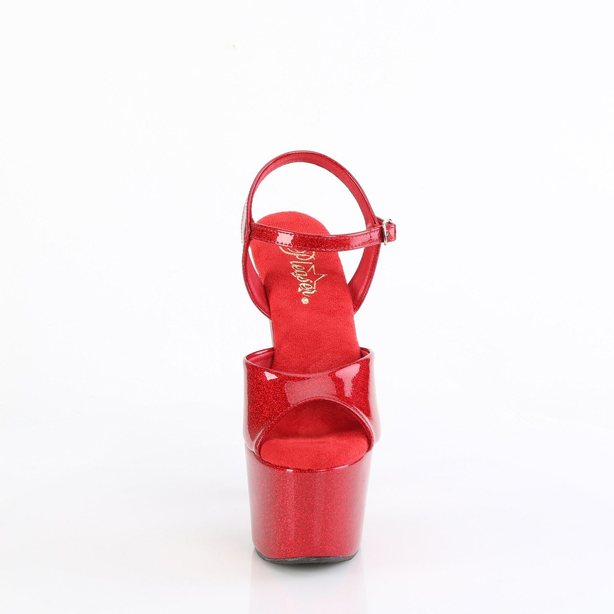Pleaser Adore-709GP RYRG/M - Shiny Red High-Platform Sandals