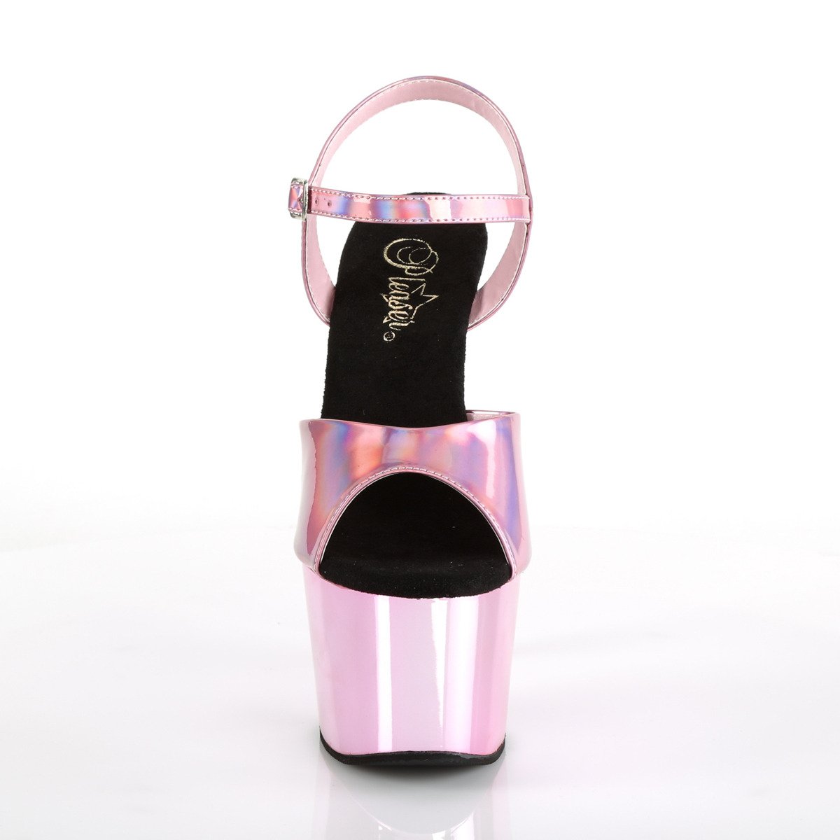 Pleaser Adore-709HGCH BPHG/BPCH - Shiny Pink High-Platform Sandals