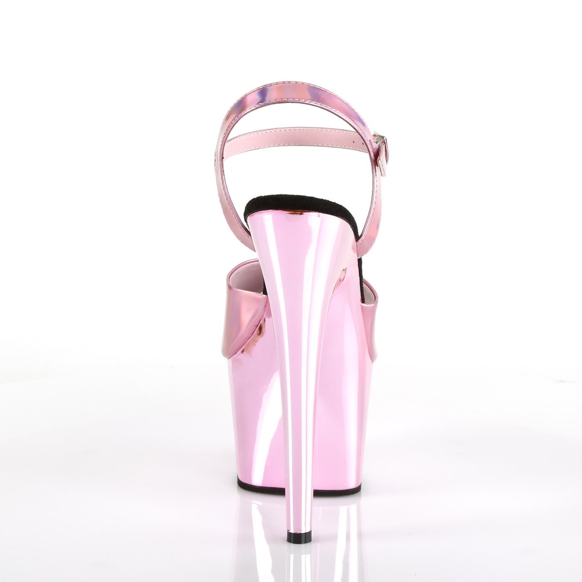 Pleaser Adore-709HGCH BPHG/BPCH - Shiny Pink High-Platform Sandals