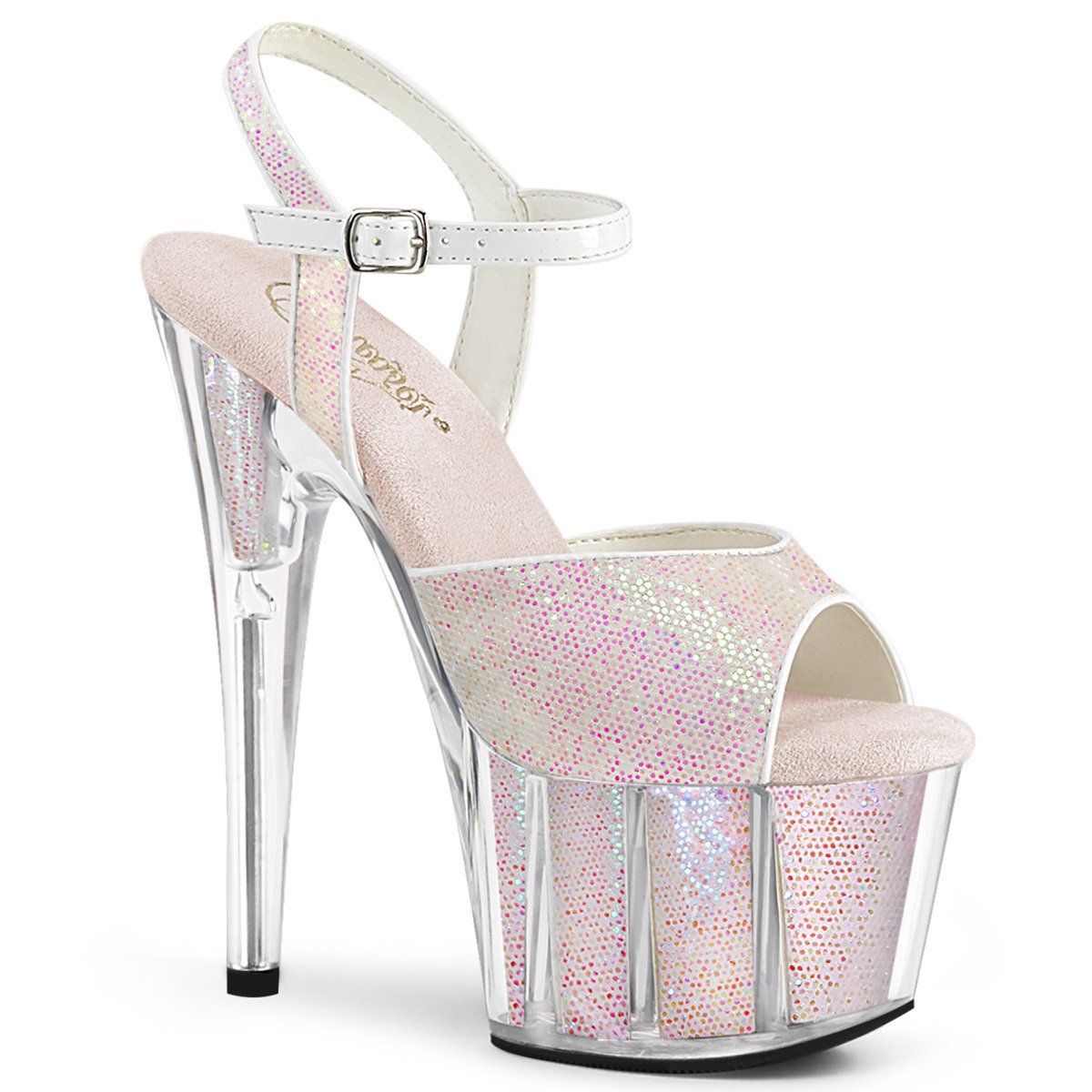 Pleaser Adore-710G OPG/M - Pink High-Platform Sandals