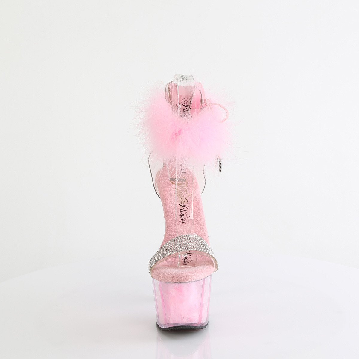 Pleaser Adore-727F C-BPFUR/M - Pink High-Platform Sandals