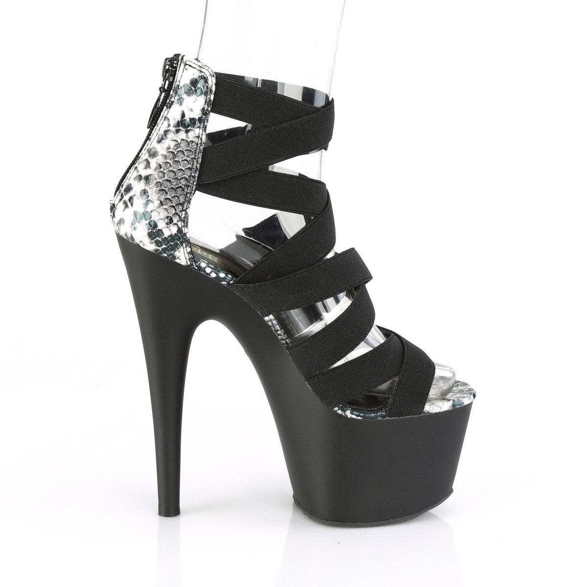 Pleaser Adore-748SP BELS/M - Black High-Platform Sandals
