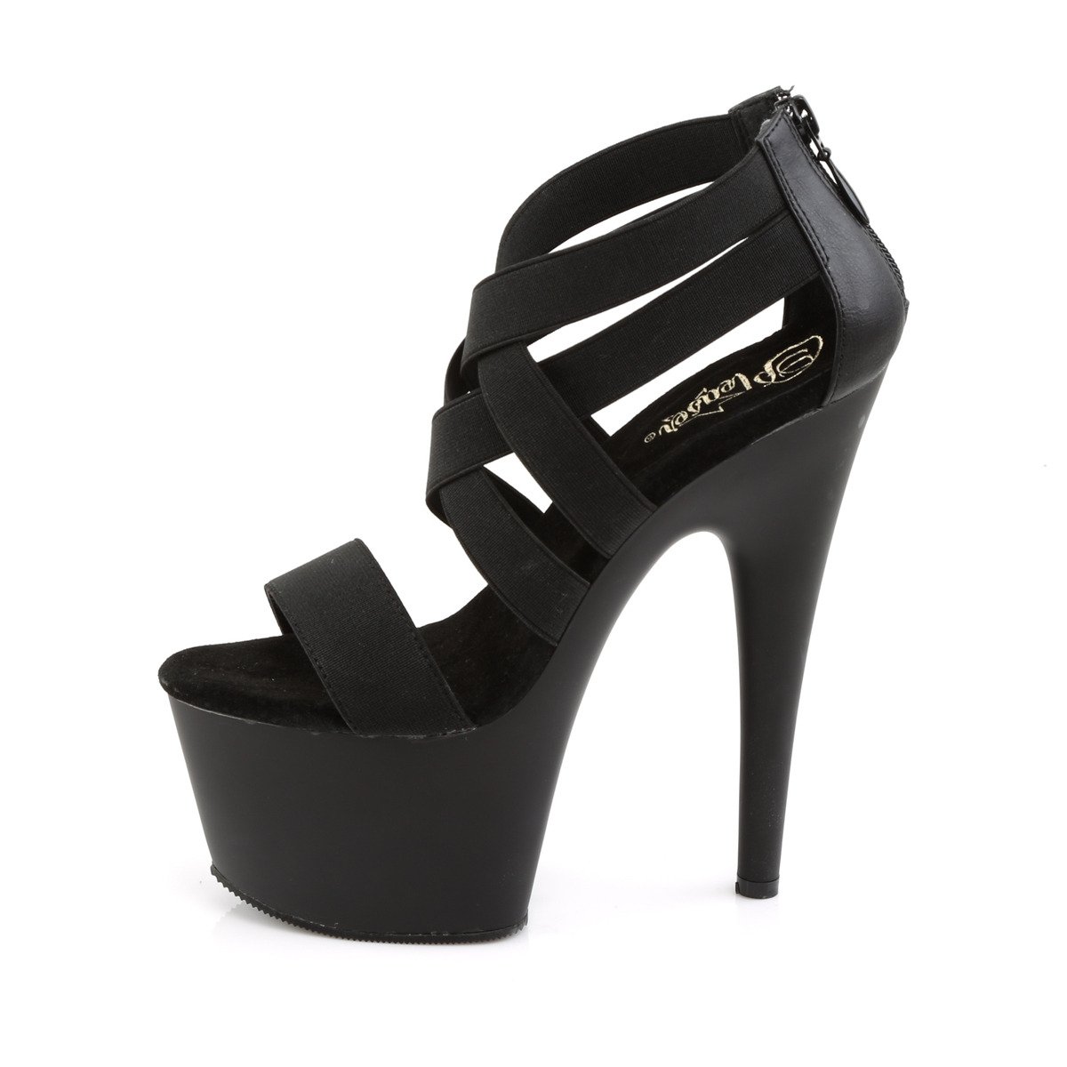 Pleaser Adore-769 B/M - Black High-Platform Sandals