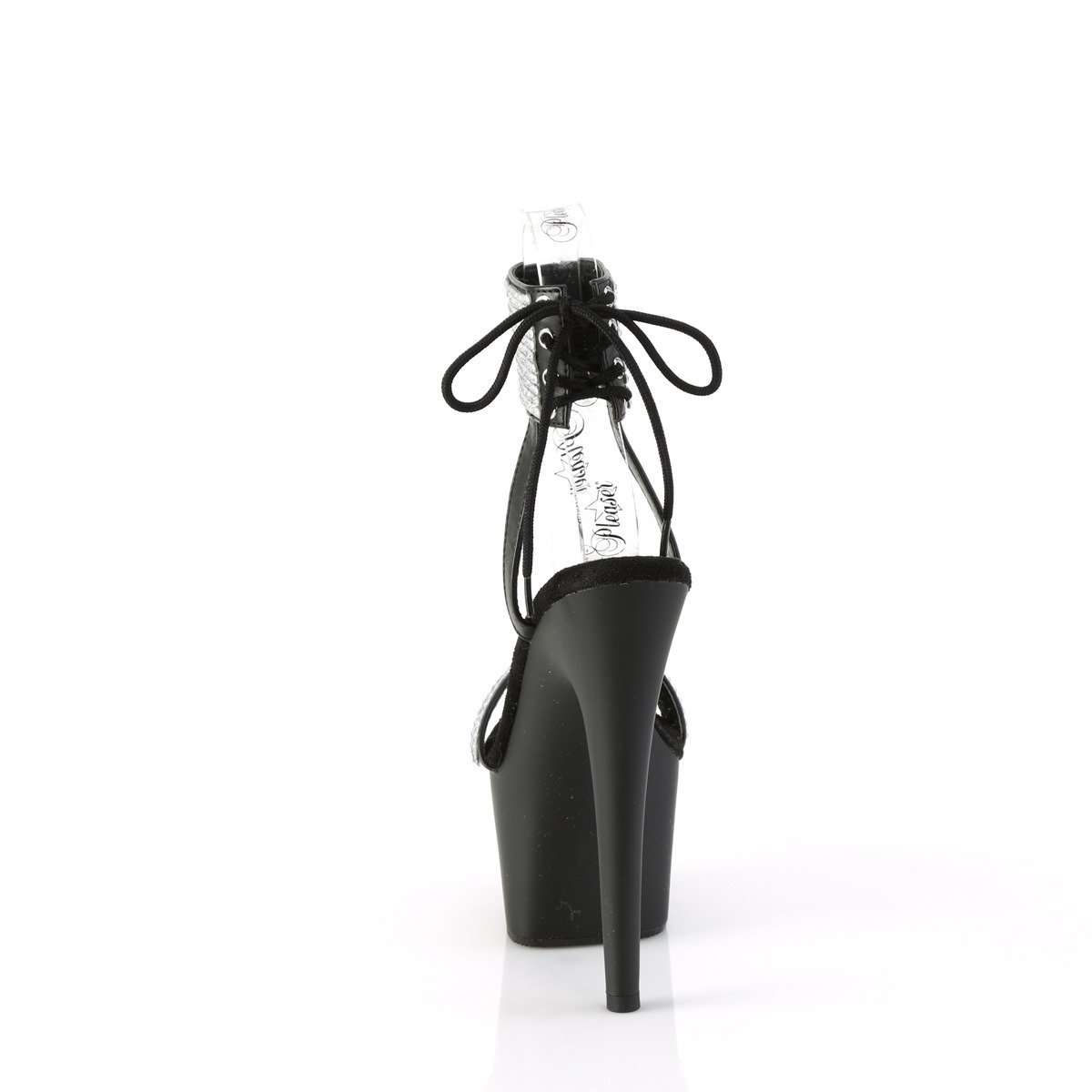 Pleaser Adore-770 BPU-RS/M - Black High-Platform Ankle Strap Heels