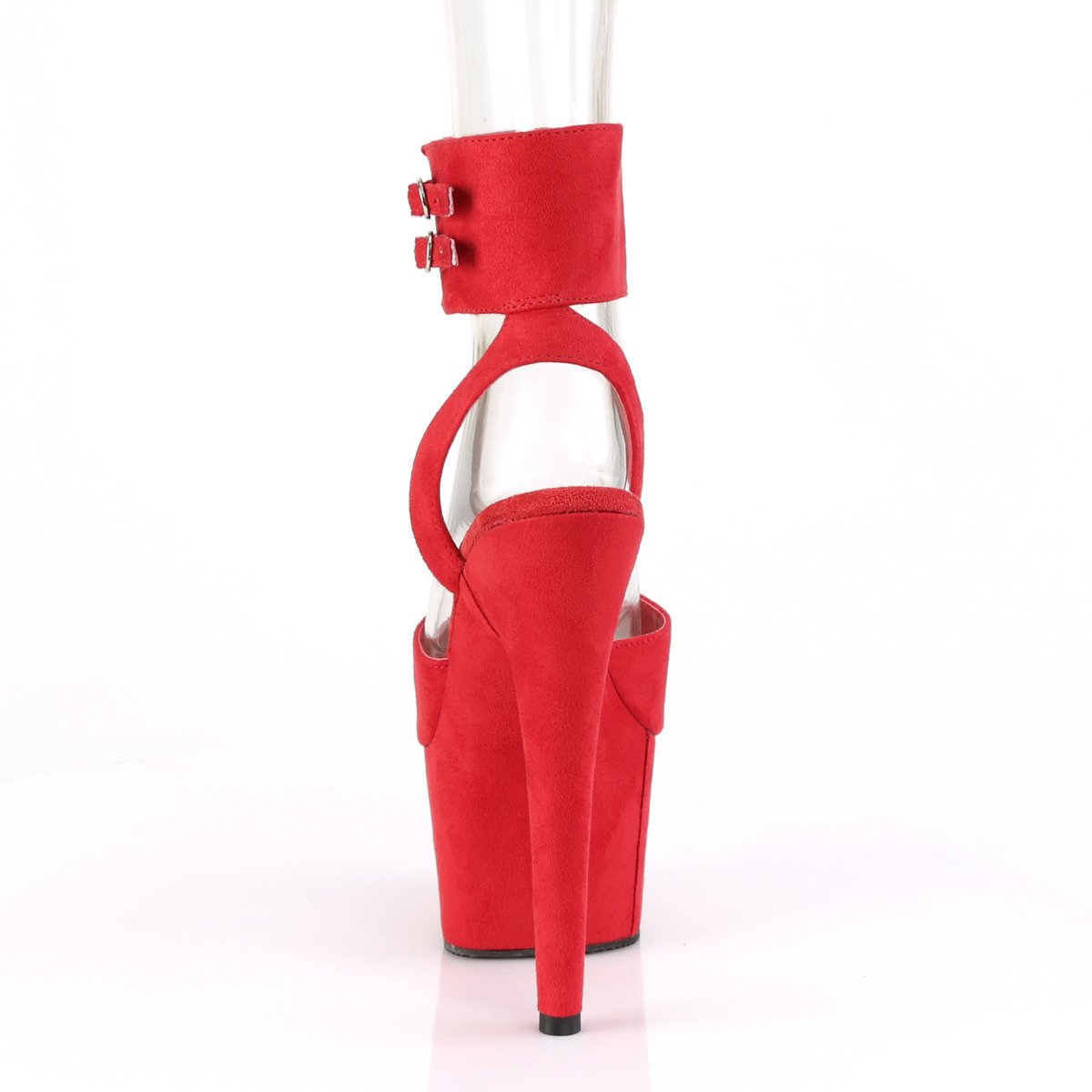 Pleaser Adore-791FS RFS/M - Red High-Platform Ankle Strap Heels