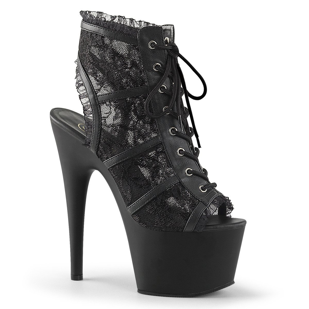 Pleaser Adore-796LC BM/M - Black High-Platform Sandals