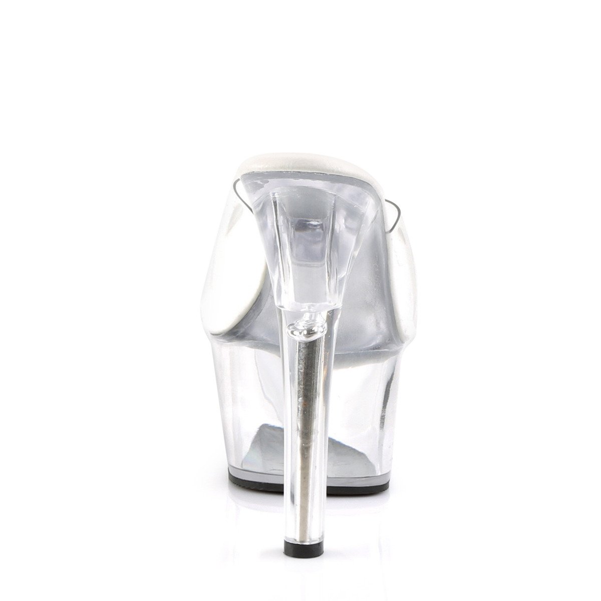 Pleaser Aspire-601 C/M - Clear Platform High-Heel Slides