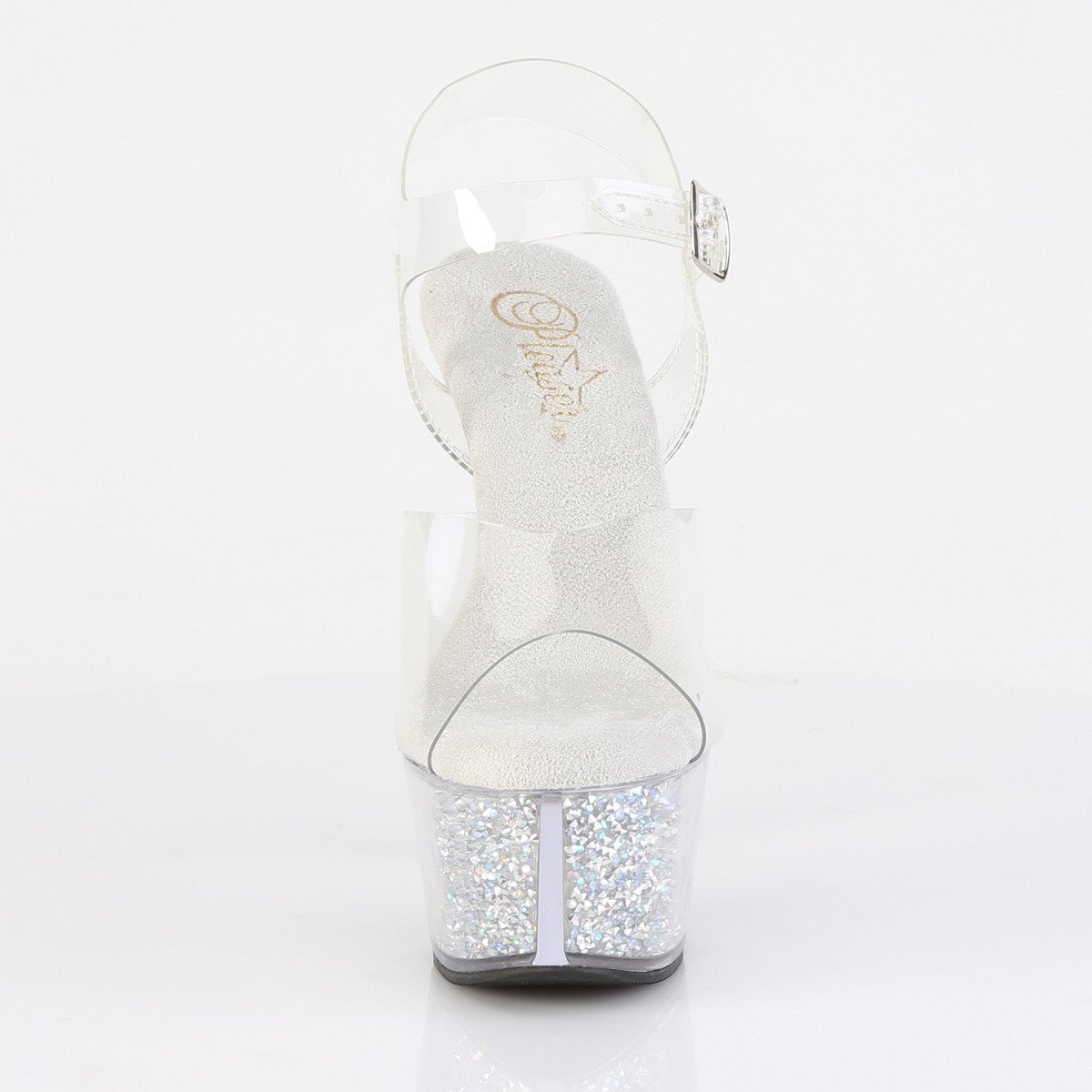Pleaser Aspire-608RSI C/C-SRS - Clear Platform High-Heel Sandals
