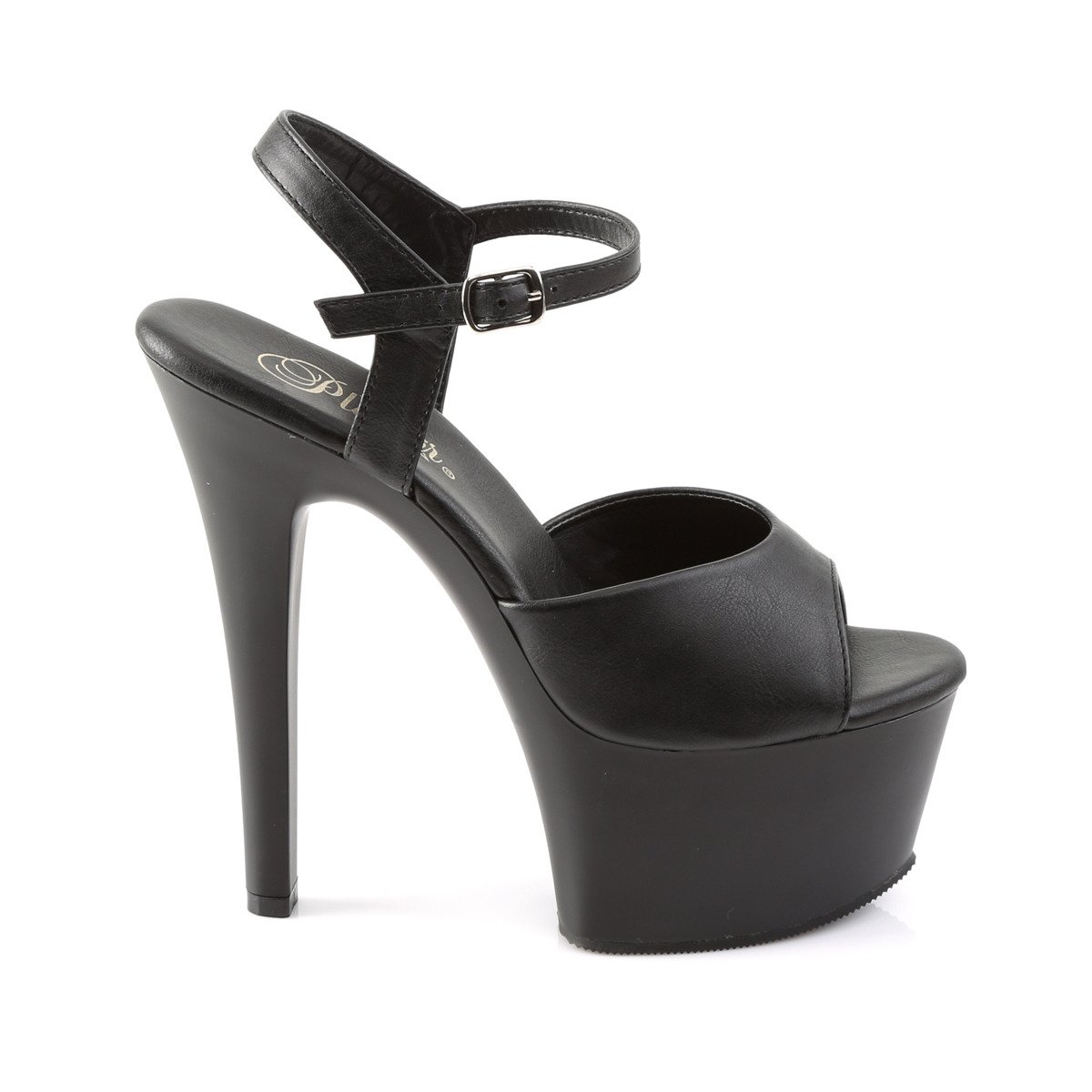 Pleaser Aspire-609 BPU/M - Black Platform High-Heel Sandals