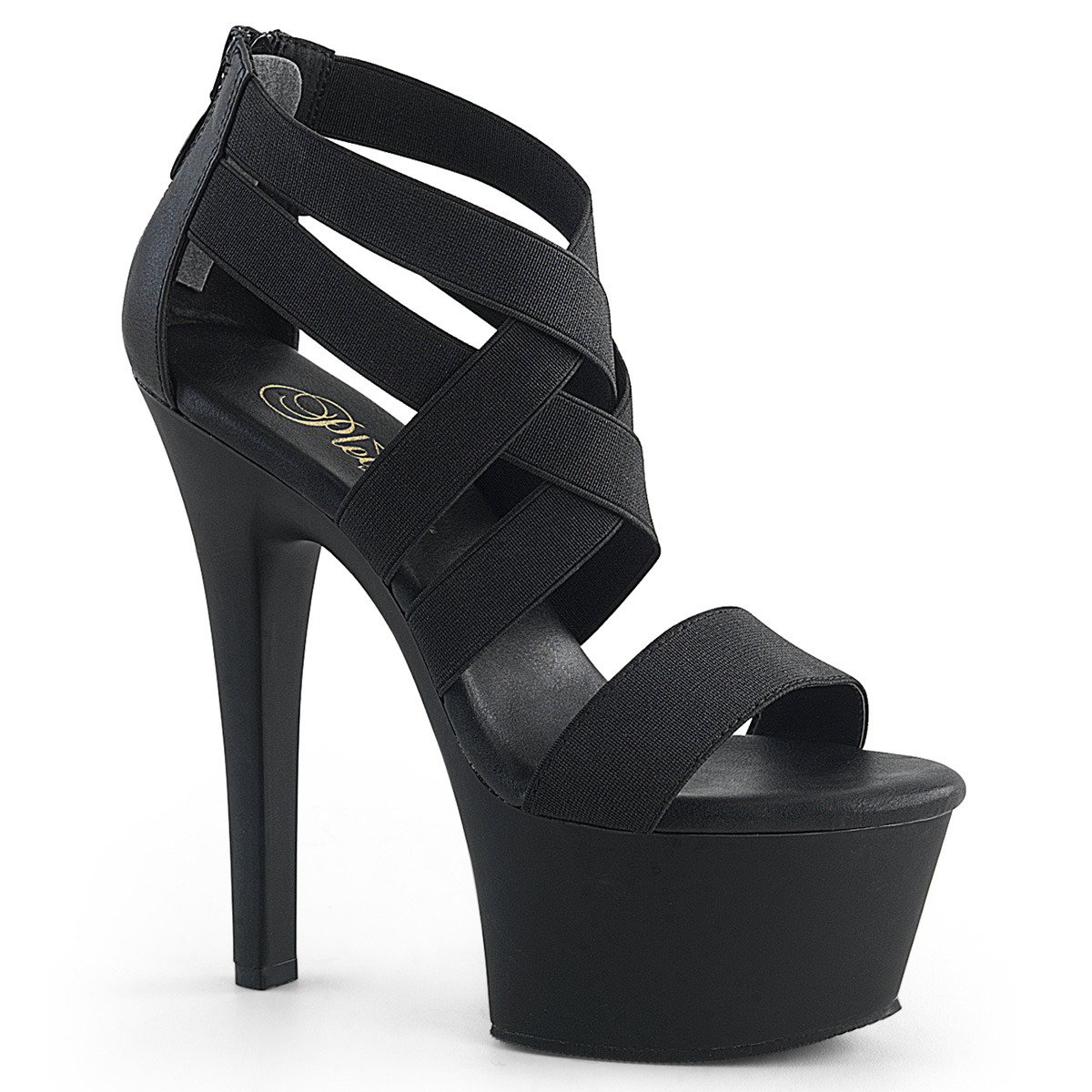 Pleaser Aspire-669 BELS/M - Black Platform High-Heel Sandals