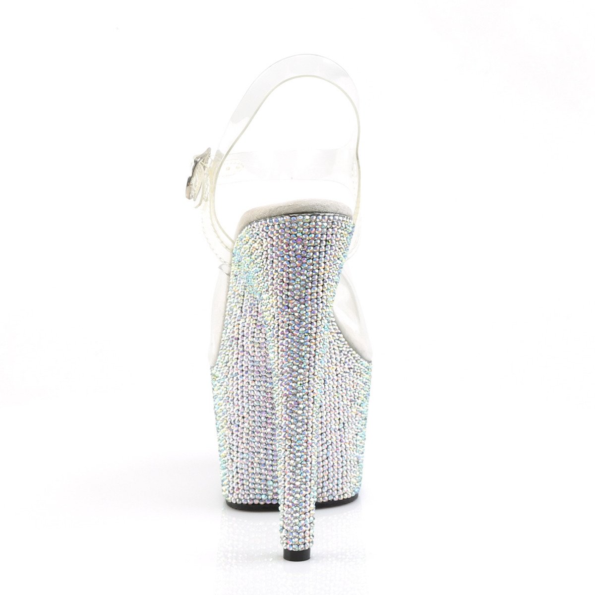 Pleaser Bejeweled-708DM C/SMCRS - Clear High-Platform Sandals