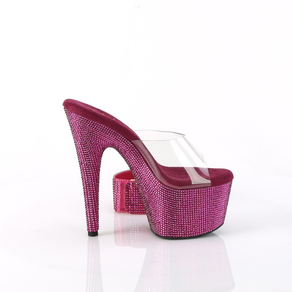 Pleaser Bejeweled-712RS C/FSRS - Clear High-Platform Sandals