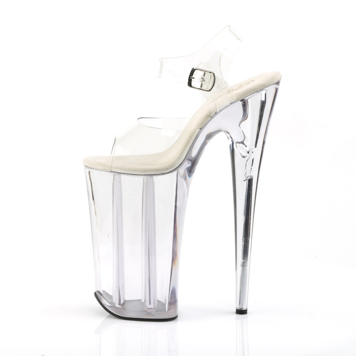 Pleaser Beyond-008 C/M - Clear High-Platform Sandals