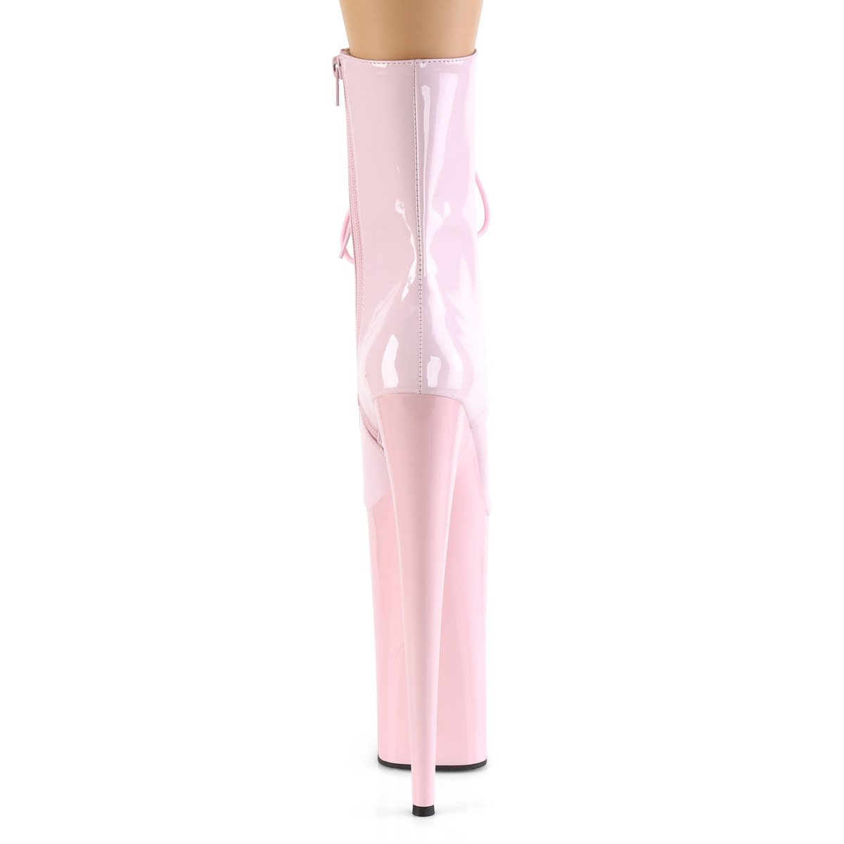 Pleaser Beyond-1020 BP/M - Shiny Pink High-Platform Ankle Boots