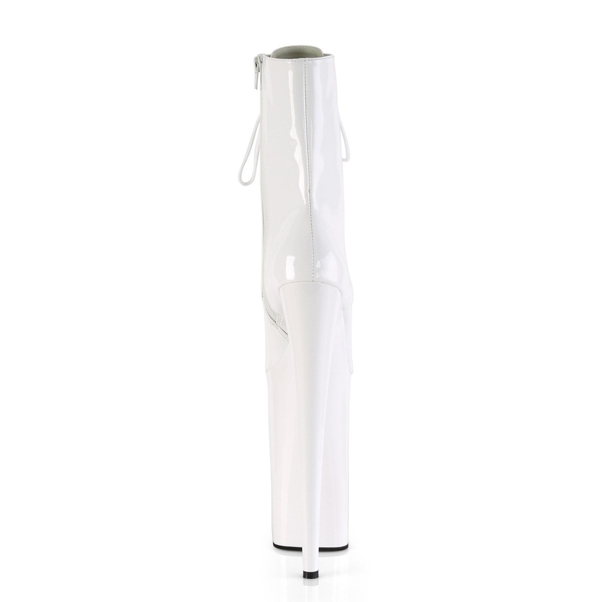 Pleaser Beyond-1020 W/M - Shiny White High-Platform Ankle Boots