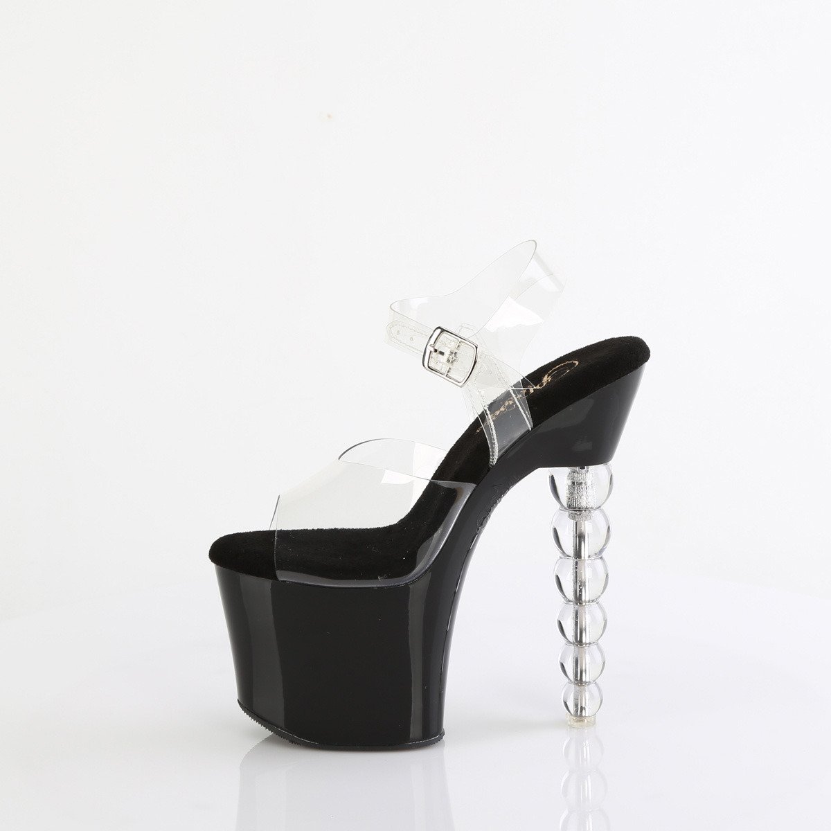Pleaser Bliss-708 C/B-C - Clear High-Platform Sandals