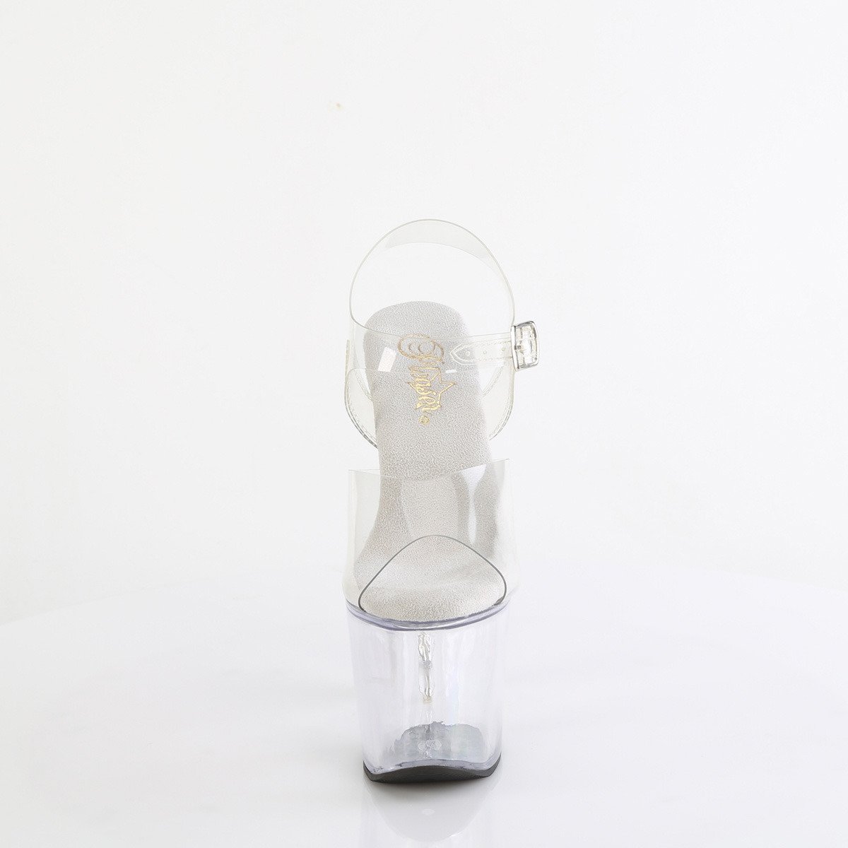 Pleaser Bliss-708 C/M - Clear High-Platform Sandals