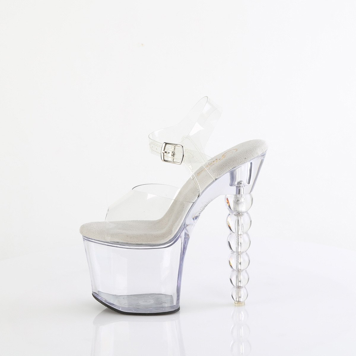 Pleaser Bliss-708 C/M - Clear High-Platform Sandals