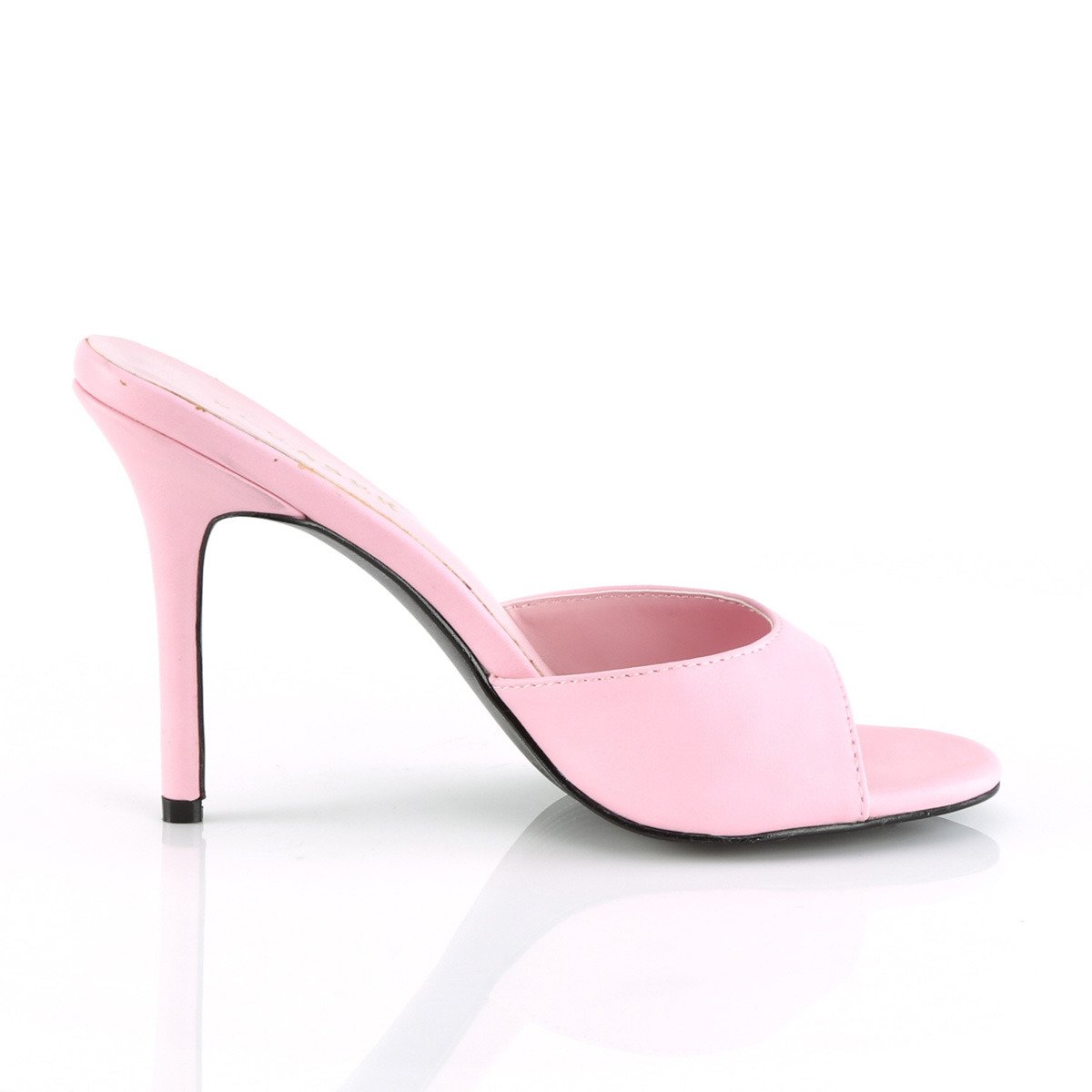 Pleaser Classique-01 BPPU - Pink High-Heel Single Sole Slides
