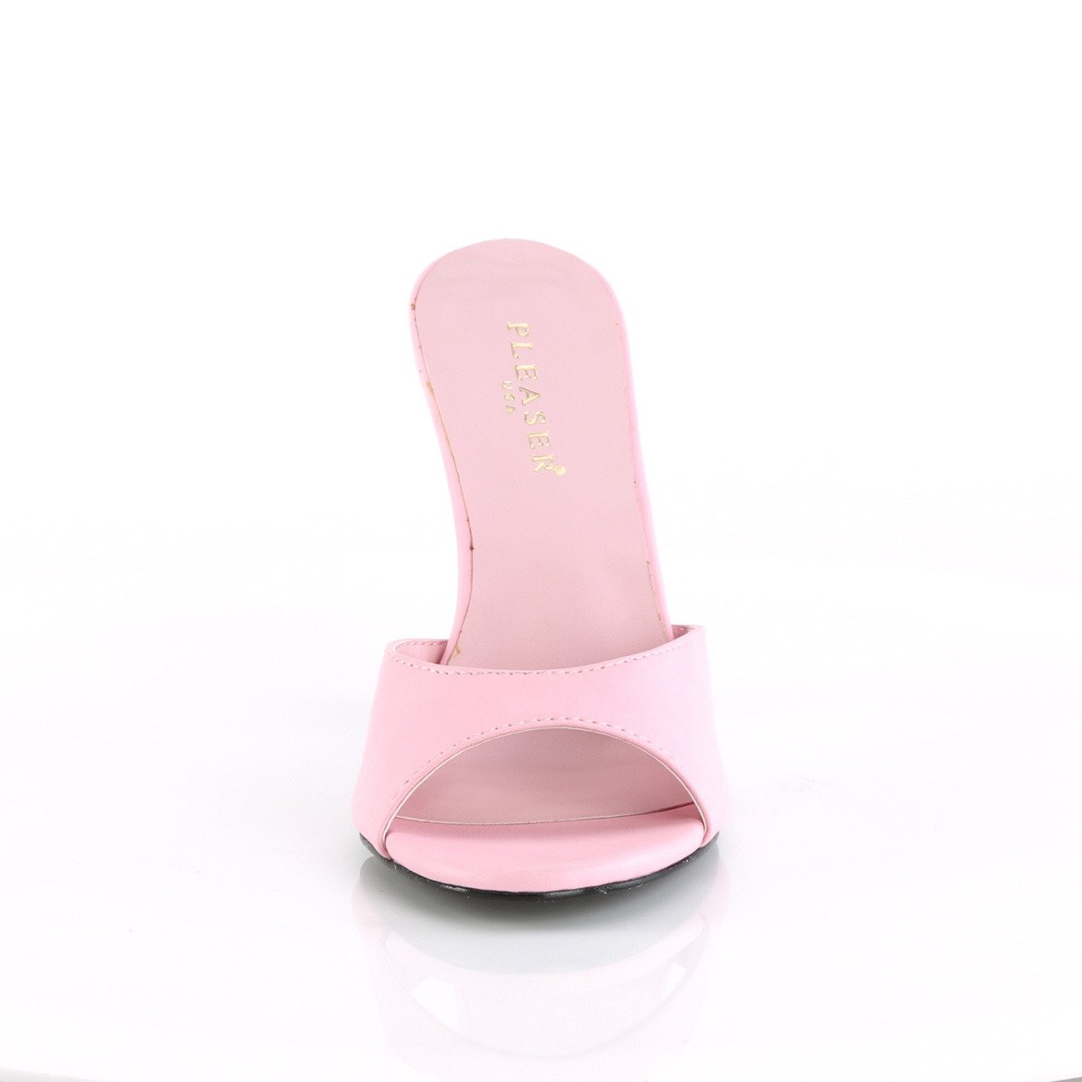 Pleaser Classique-01 BPPU - Pink High-Heel Single Sole Slides