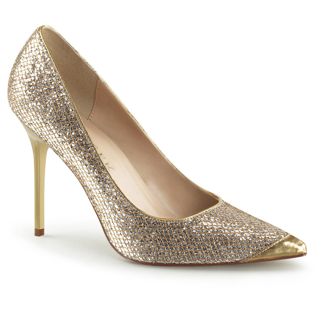 Pleaser Classique-20 GGLF - Gold High-Heel Stilettos