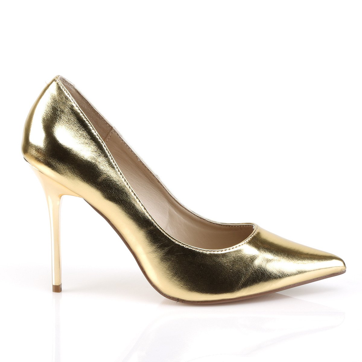 Pleaser Classique-20 GMPU - Gold High-Heel Stilettos