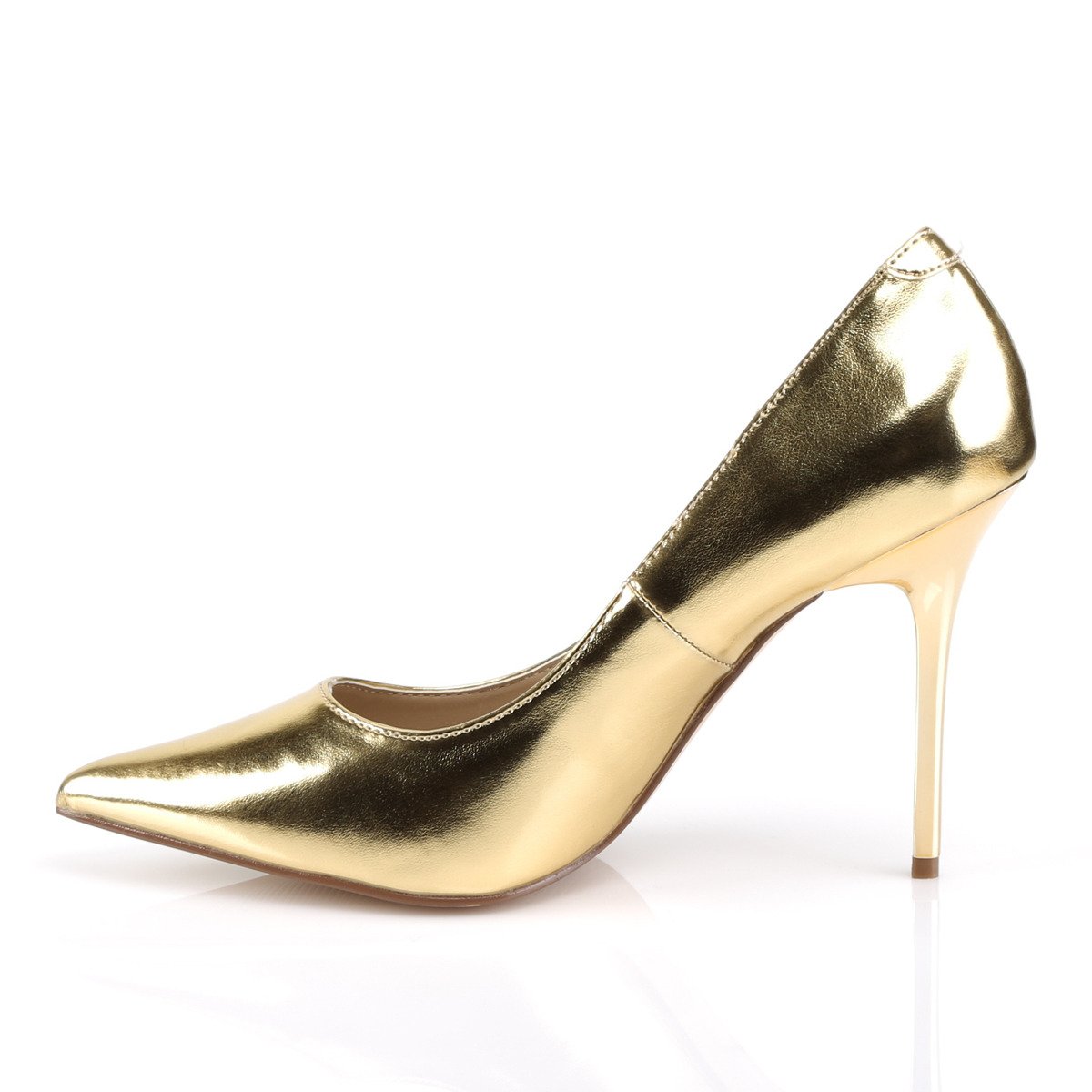 Pleaser Classique-20 GMPU - Gold High-Heel Stilettos