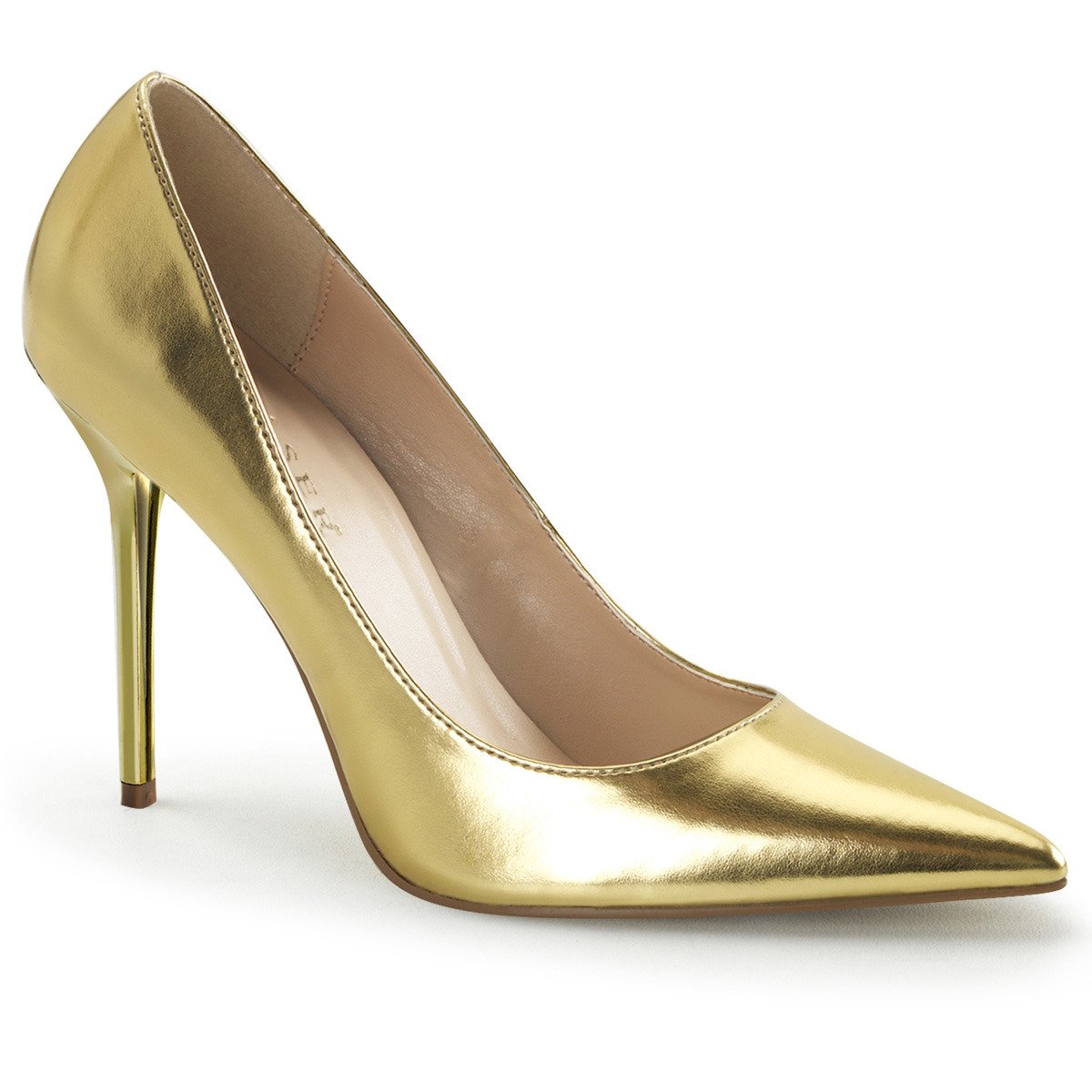 Pleaser Classique-20 GMPU - Gold High-Heel Stilettos