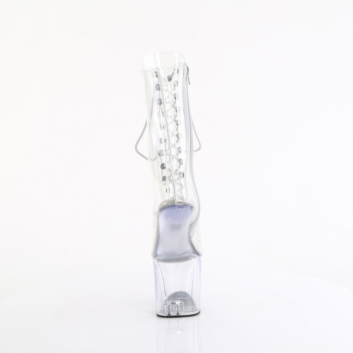 Pleaser Craze-1040C C/M - Clear High-Platform Heelless Heels