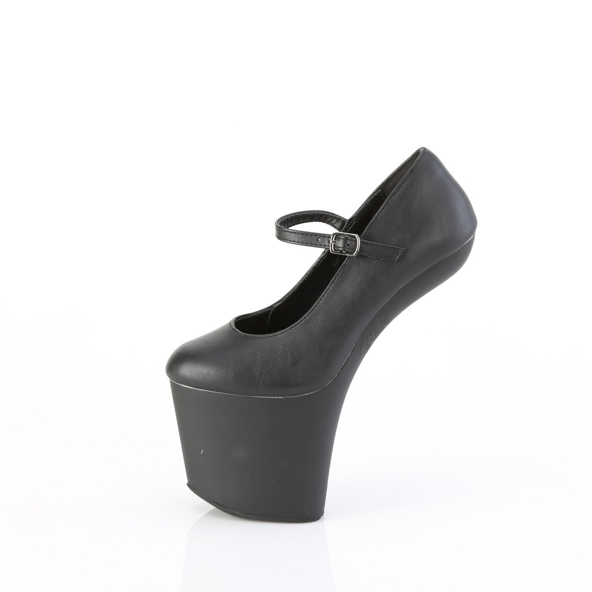Pleaser Craze-880 BPU/M - Black High-Platform Heelless Heels
