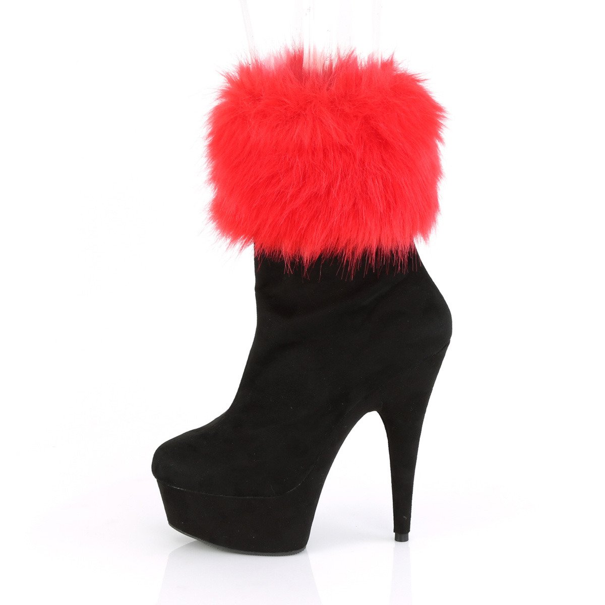 Pleaser Delight-1000 BFS/M - Black Platform High-Heel Ankle Boots