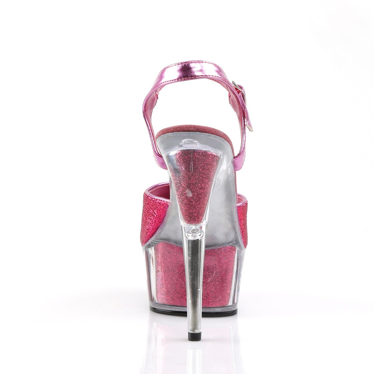 Pleaser Delight-609-5G HP/M - Pink Platform High-Heel Sandals