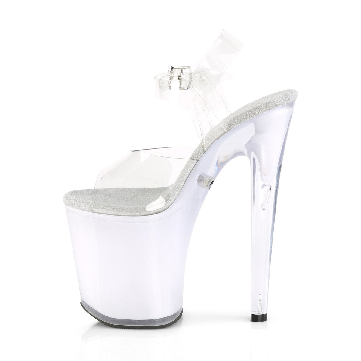 Pleaser Discolite-808 C/WGLOW - Clear Illuminating High-Platform Sandals