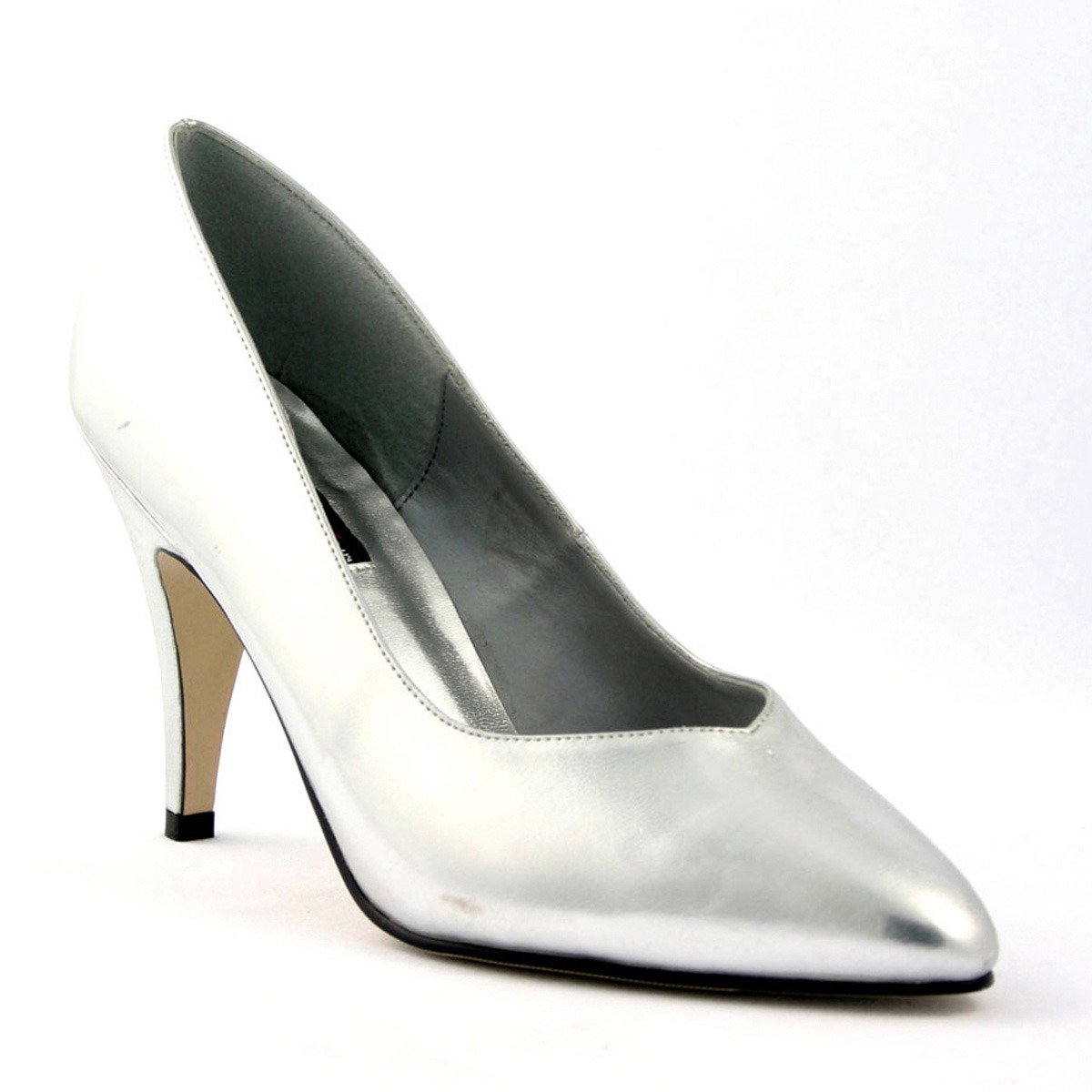 Pleaser Dream-420W S - Silver High-Heel Stilettos