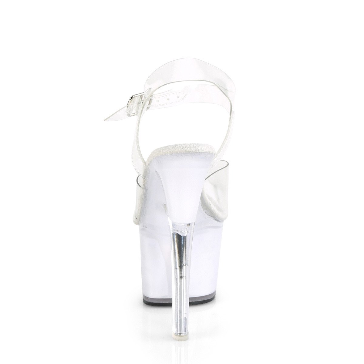Pleaser Echolite-708 C/WGLOW - Clear High-Platform Sandals
