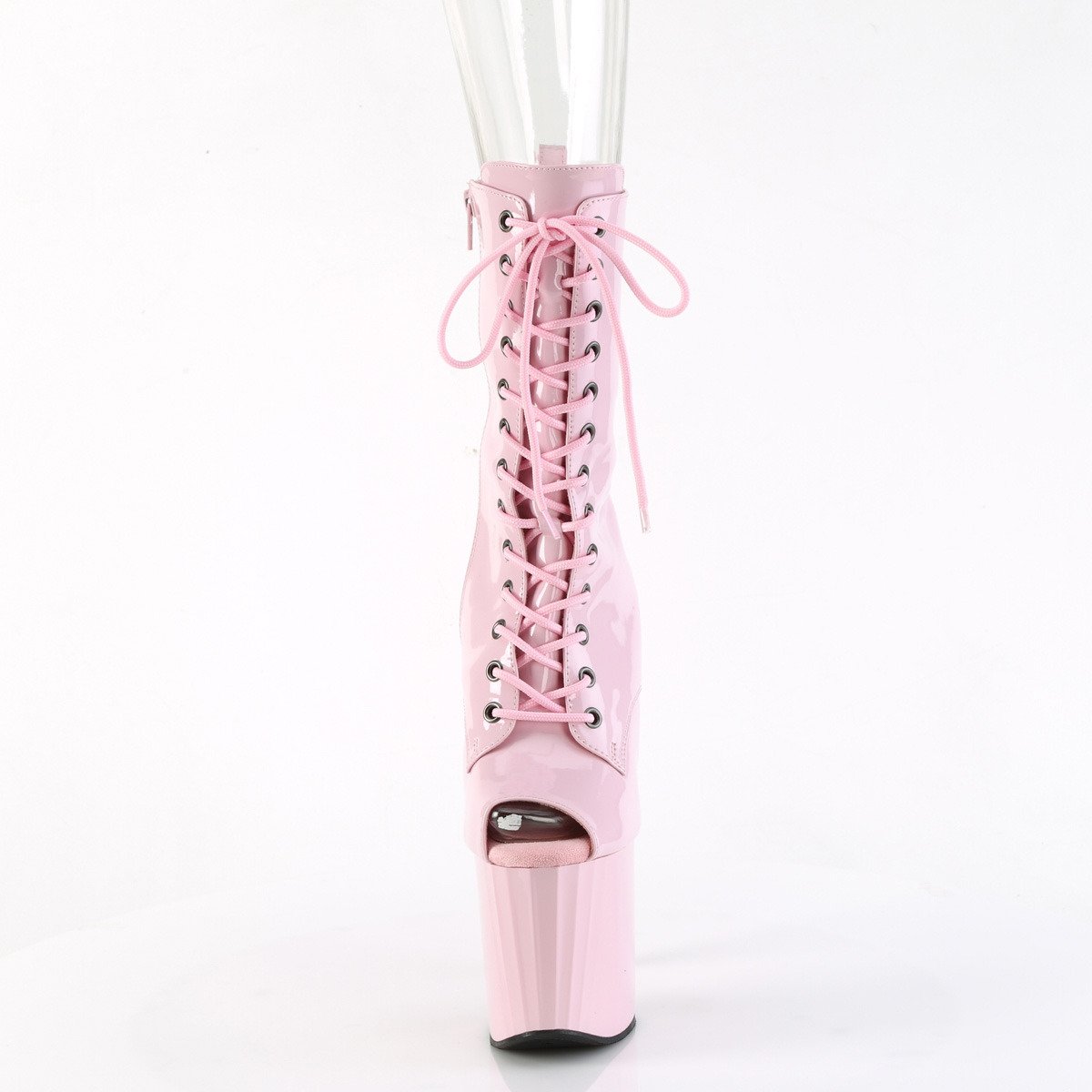 Pleaser Enchant-1041 BP/M - Shiny Pink High-Platform Ankle Boots