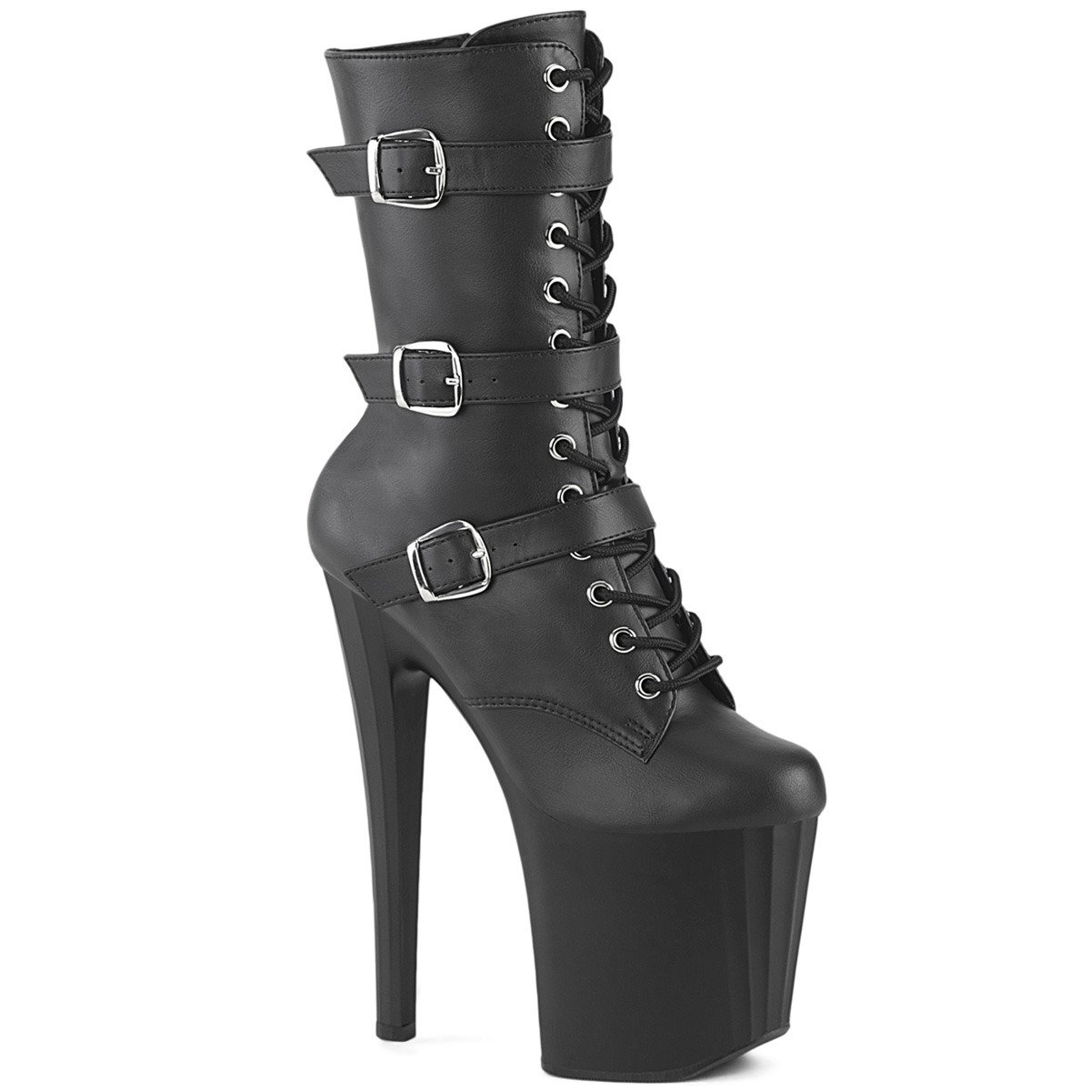 Pleaser Enchant-1043 BPU/M - Black High-Platform Ankle Boots