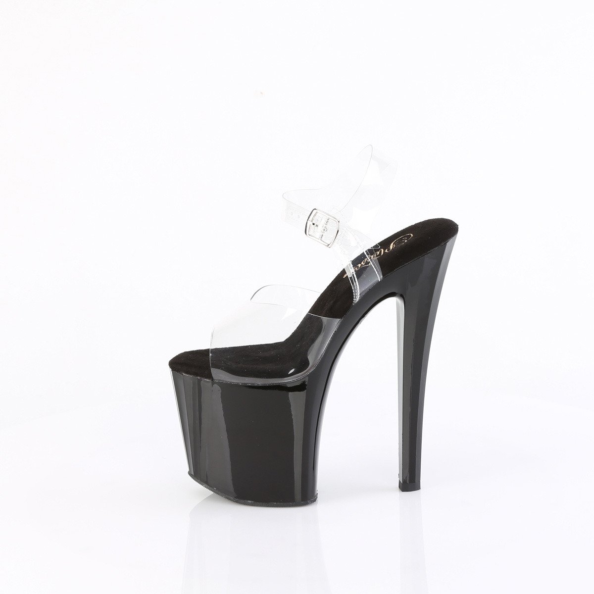 Pleaser Enchant-708 C/B - Clear High-Platform Sandals